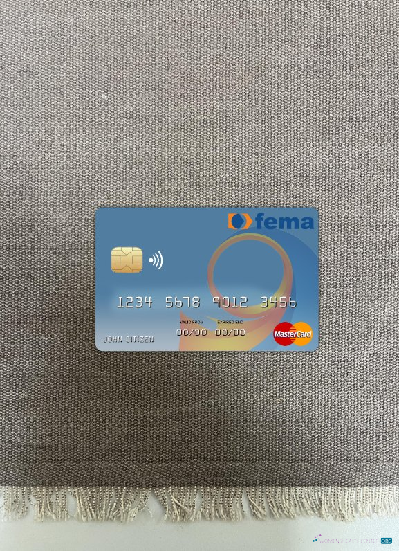 Download Benin Fema bank mastercard photolook front Photoshop template